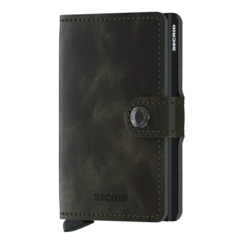 Secrid SECRID MINIWALLET VINTAGE OLIVE BLACK