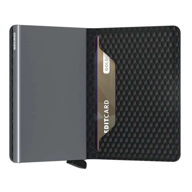 Secrid SECRID SLIMWALLET CUBIC BLACK TITANIUM