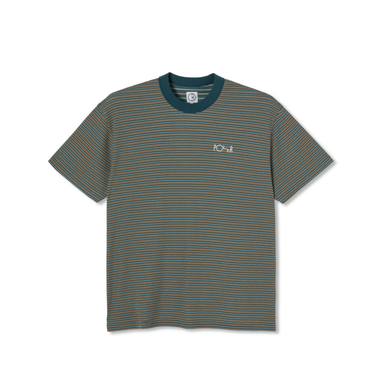 Polar POLAR STRIPE SHIN TEE - TEAL