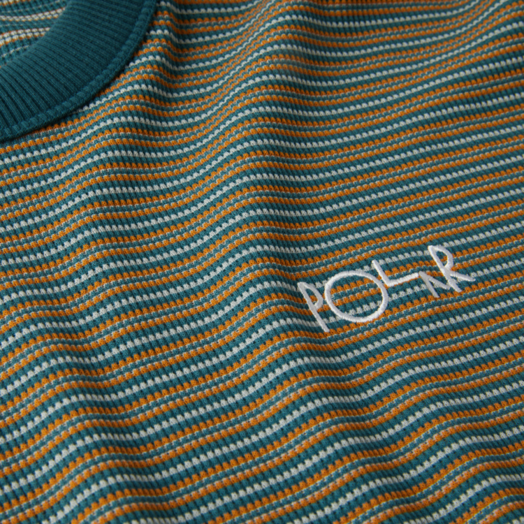 Polar POLAR STRIPE SHIN TEE - TEAL