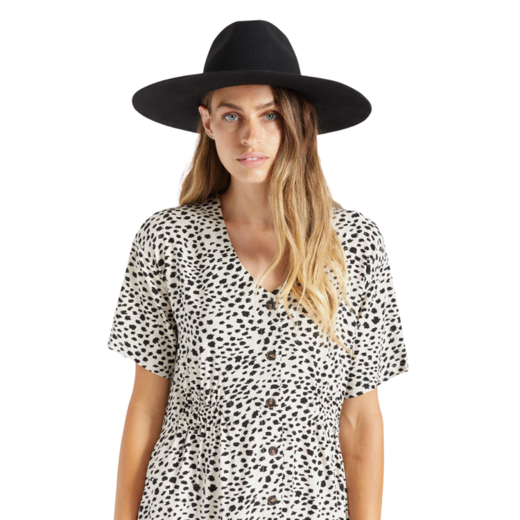 Brixton Brixton LEIGH FELT FEDORA BLACK