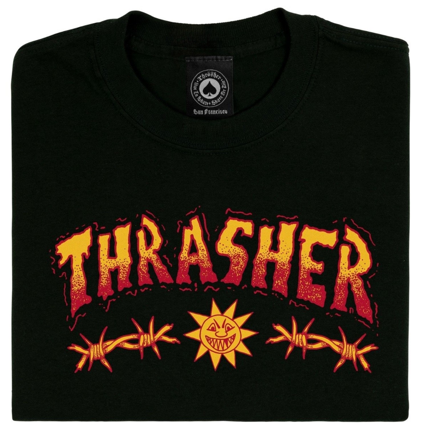 Thrasher Back Tail Tee Black main image 1