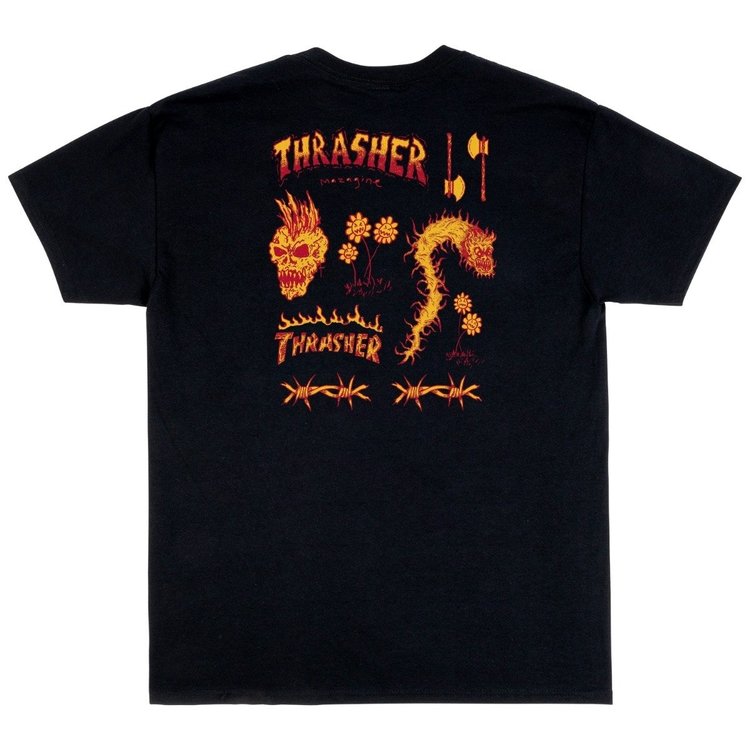 Thrasher THRASHER SKETCH TEE BLACK