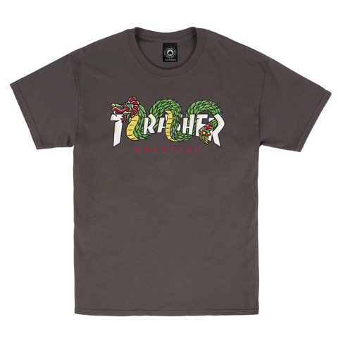 Thrasher THRASHER AZTEC TEE CHARCOAL