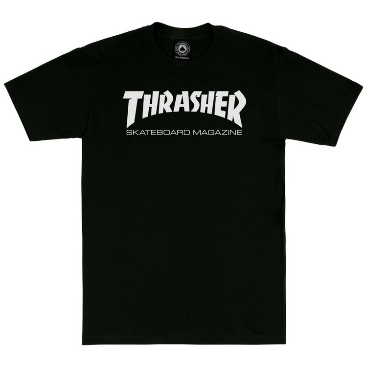 THRASHER SKATE MAG TEE BLACK