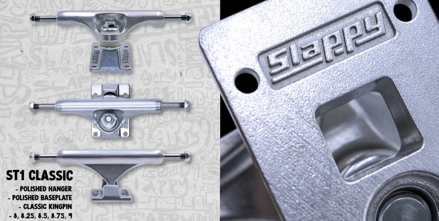 8.75 Slappy トラック ST1 CLASSIC POLISHED Amazon.com : Slappy ST1 Classic Skateboard Trucks - Polished