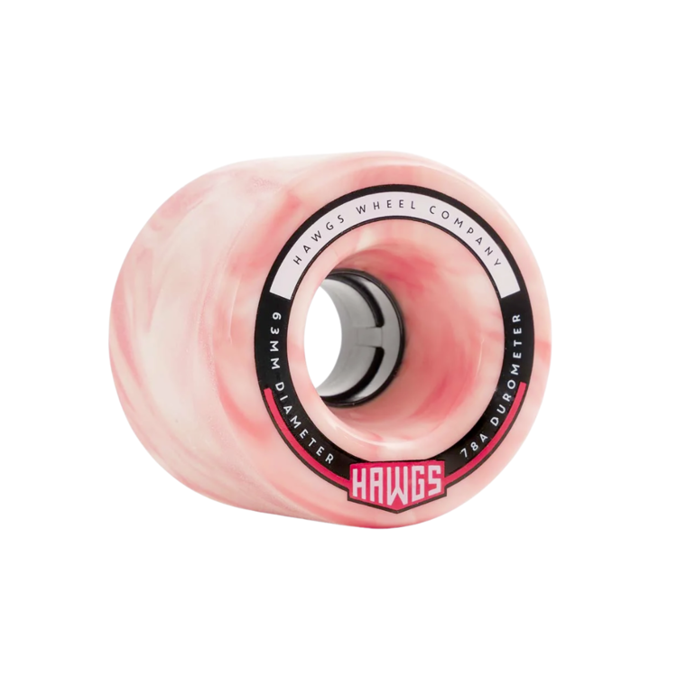 HAWGS HAWGS FATTY HAWGS PINK/WHITE SWIRL 78a 63mm
