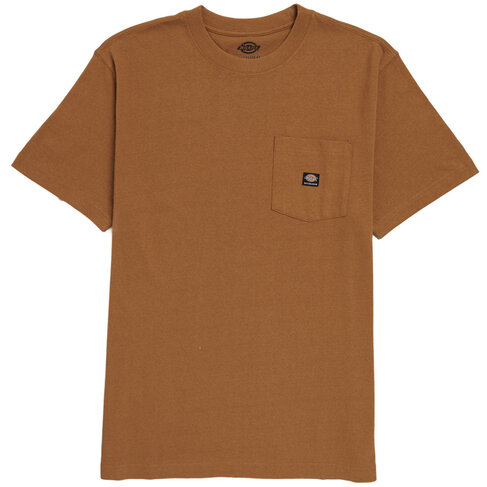 DICKIES DICKIES MENS SKATEBOARDING HEAVYWEIGHT S/S POCKET TEE DUCK BROWN