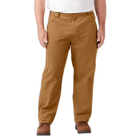 DICKIES DICKIES MENS RELAXED FIT DUCK CARPENTER PANT BROWN