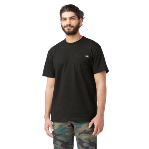 DICKIES DICKIES MENS SKATEBOARDING HEAVYWEIGHT S/S POCKET TEE KNIT BLACK