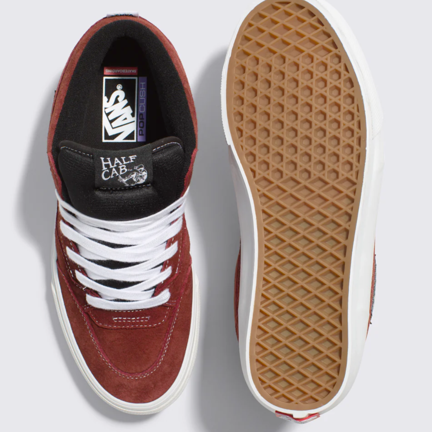 Pig suede store vans red