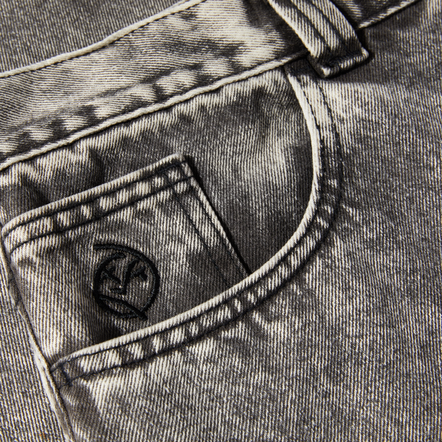 POLAR BIG BOY JEANS ACID BLACK - Industry Skate & Snow