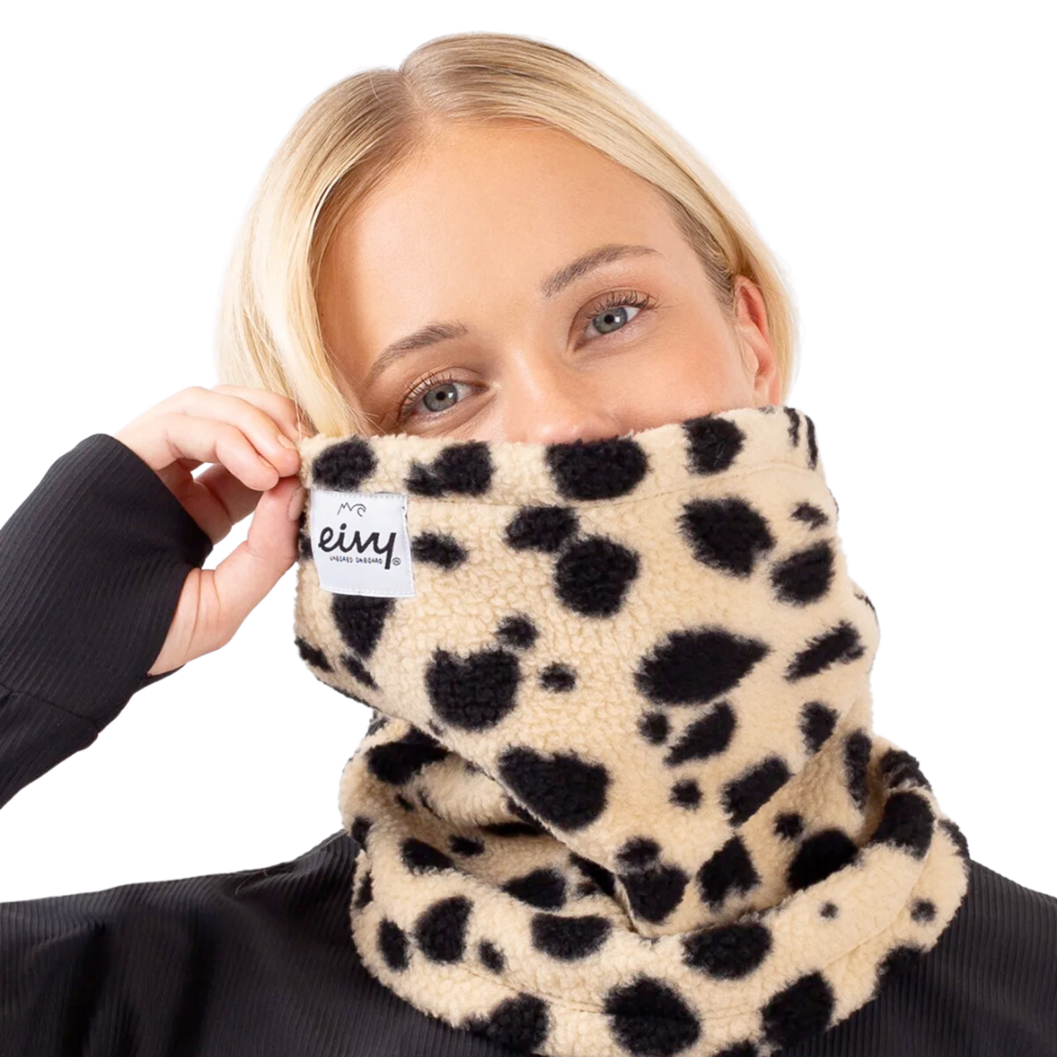 Eivy Adjustable Sherpa Neckwarmer Cheetah - Industry Skate & Snow