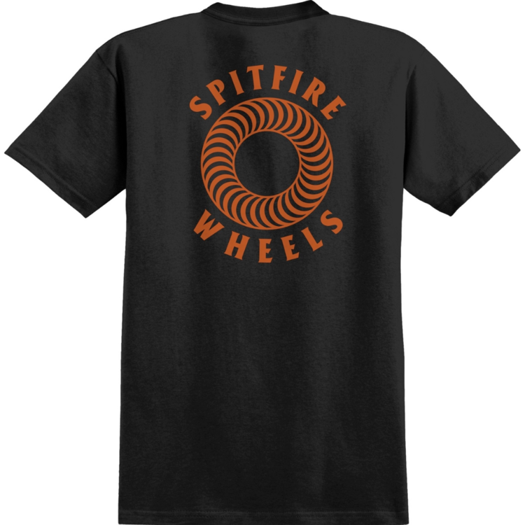 Spitfire SPITFIRE HOLLOW CLASSIC POCKET TEE BLACK/ORANGE