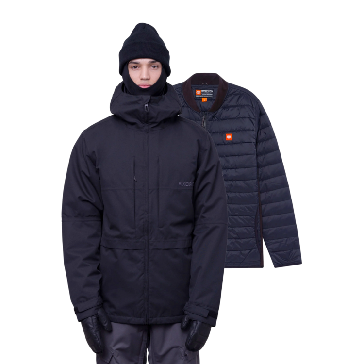 686 686 MENS SMARTY FORM JACKET BLACK