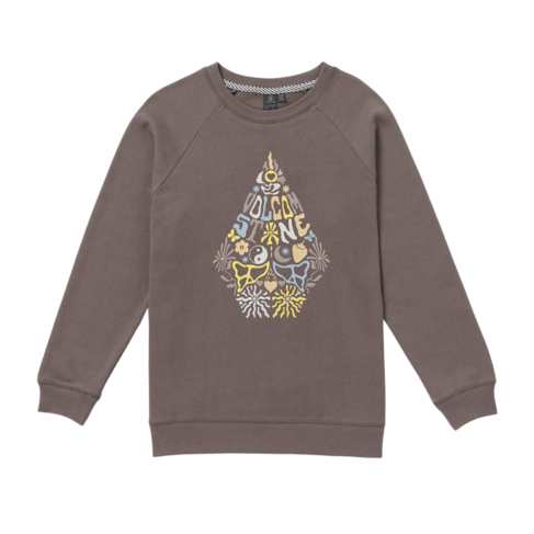 Volcom Volcom TRULY STOKIN BF CREW SLATE GREY