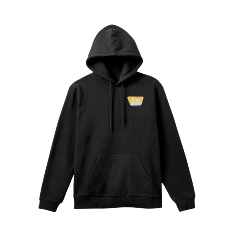 Brixton BRIXTON LINWOOD HOOD BLACK MUSTARD