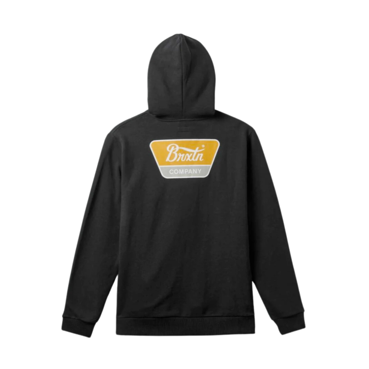 Brixton BRIXTON LINWOOD HOOD BLACK MUSTARD