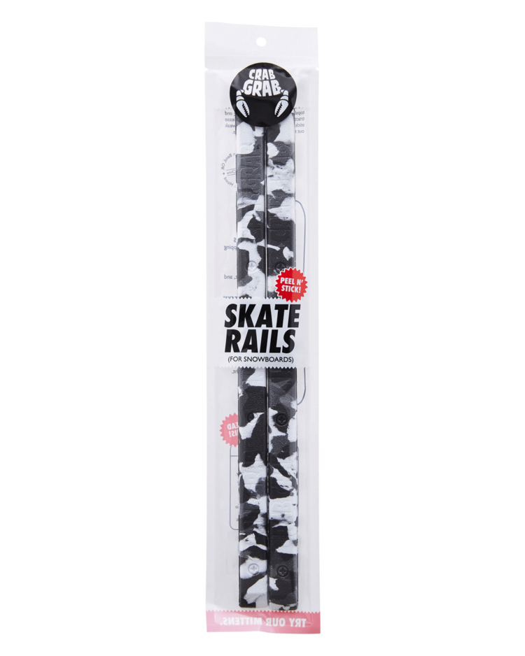 CRAB GRAB Crab Grab SKATE RAILS TRACTION  BLACK WHITE SWIRL