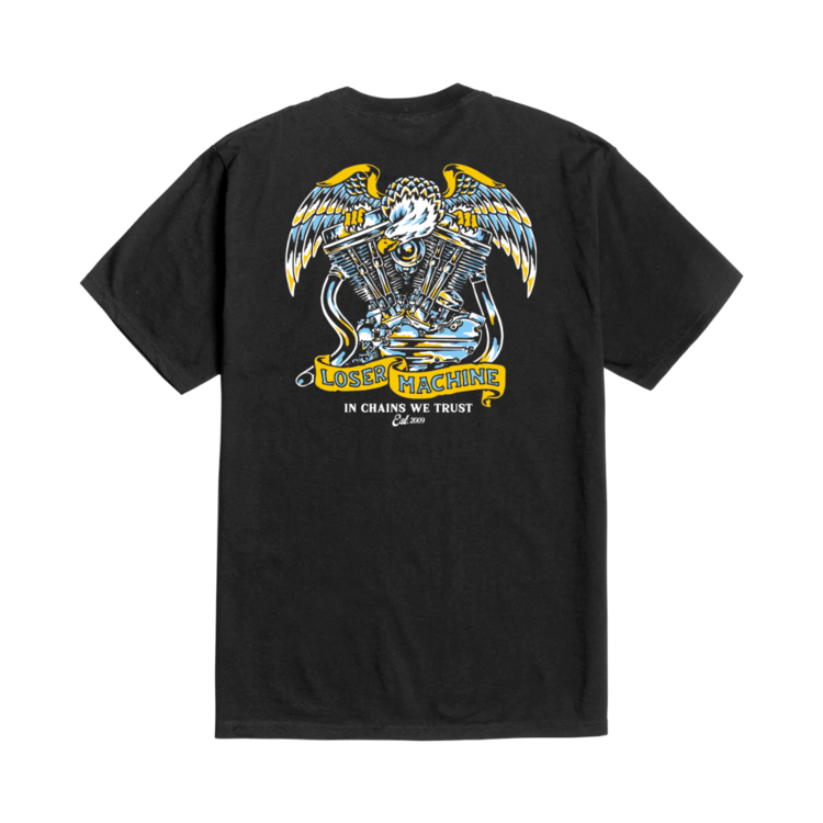 LOSER MACHINE Loser Machine CHROME COVERS TEE BLACK