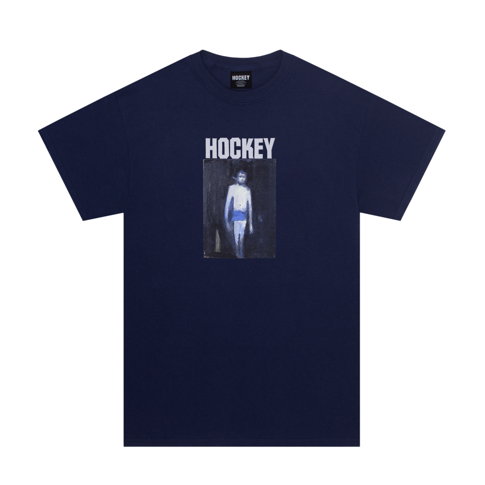 【HOCKEY】 CROSSWALK TEE BLACK HOCKEY 50% OF ANXIETY TEE NAVY - Industry Skate & Snow