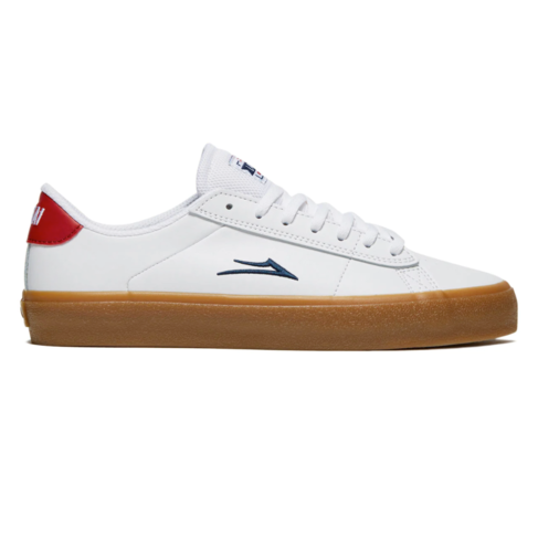 Lakai LAKAI NEWPORT WHITE/GUM LEATHER
