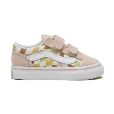Vans VANS TD Old Skool V WAVY CHECK MULTI/TRUE WHITE