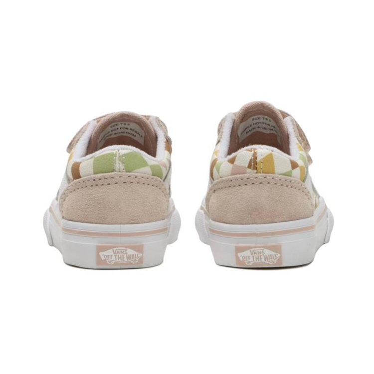 Vans VANS TD Old Skool V WAVY CHECK MULTI/TRUE WHITE