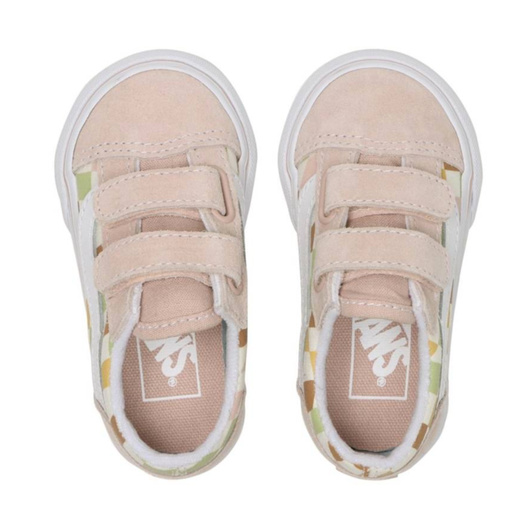 Vans VANS TD Old Skool V WAVY CHECK MULTI/TRUE WHITE