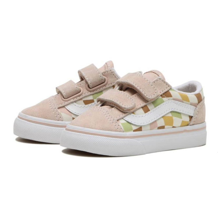Vans VANS TD Old Skool V WAVY CHECK MULTI/TRUE WHITE