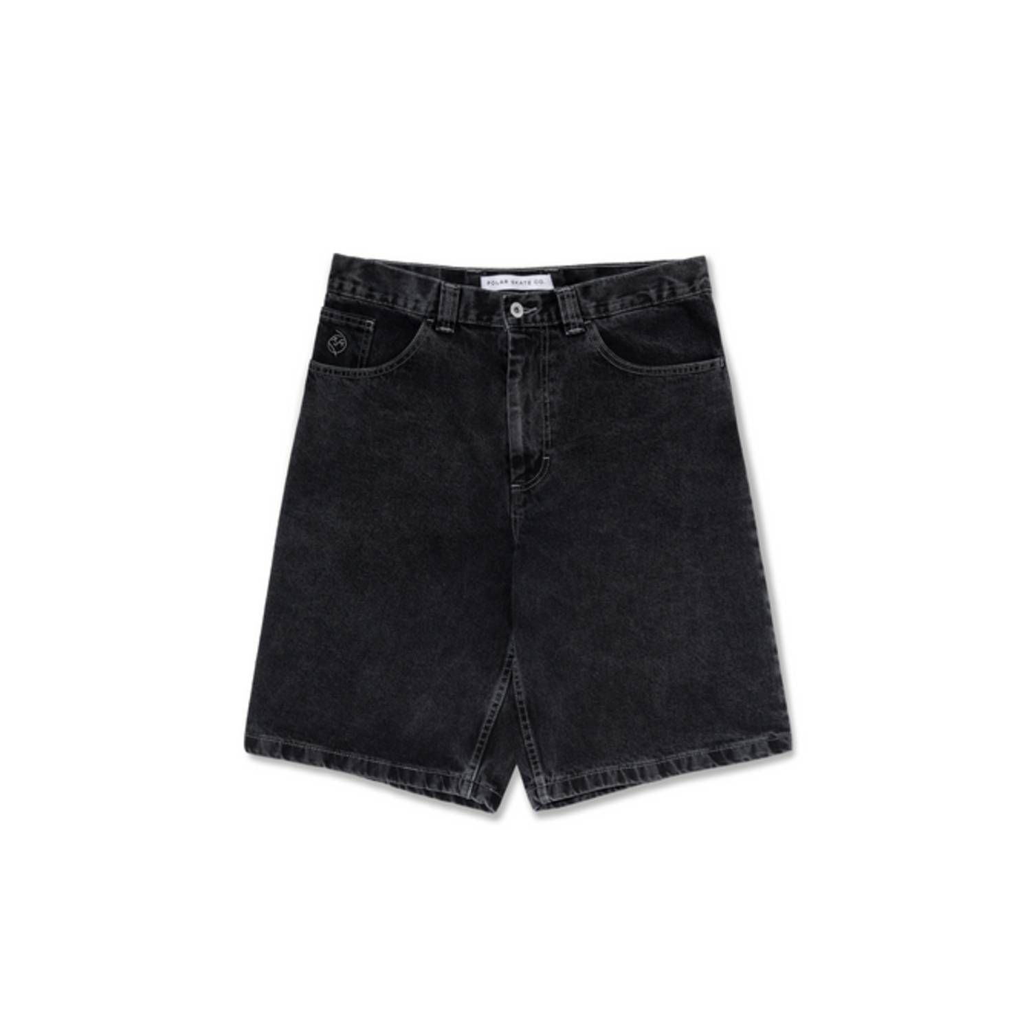 POLAR BIG BOY SHORTS SILVER BLACK - Industry Skate & Snow