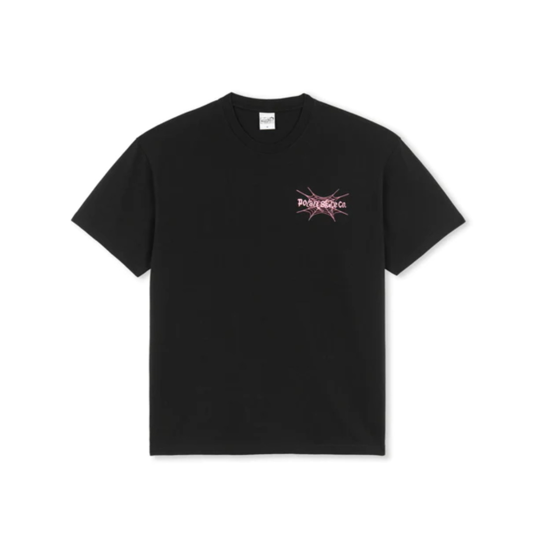 POLAR TEE SPIDER WEB BLACK - Industry Skate & Snow