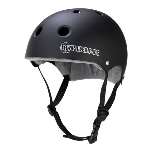 187 - PRO SKATE HELMET W/SWEATSAVER LINER MATTE BLACK