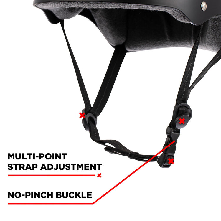 187 - PRO SKATE HELMET W/SWEATSAVER LINER MATTE BLACK