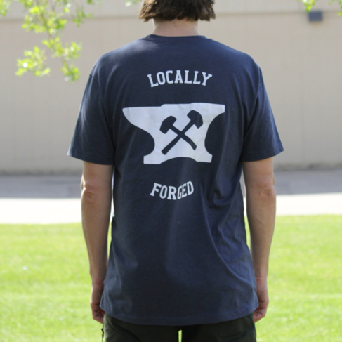 Industry INDUSTRY TRI BLEND DOUBLE STANDARD TEE BLUE