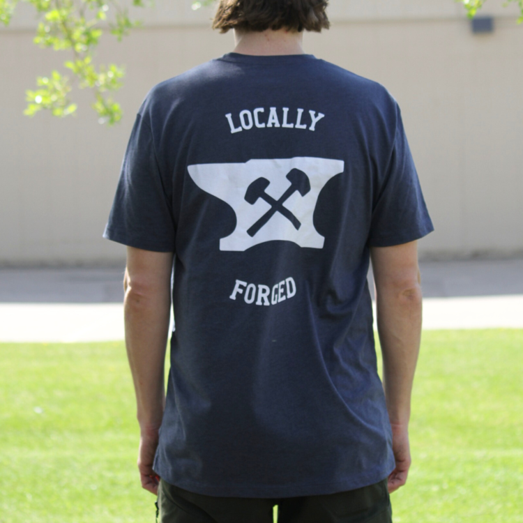 Industry INDUSTRY TRI BLEND DOUBLE STANDARD TEE BLUE