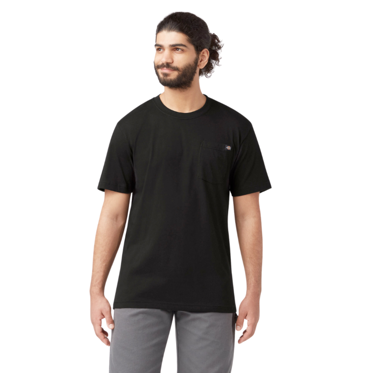 DICKIES DICKIES  MENS S/S 100% COTTON POCKET TEE BLACK