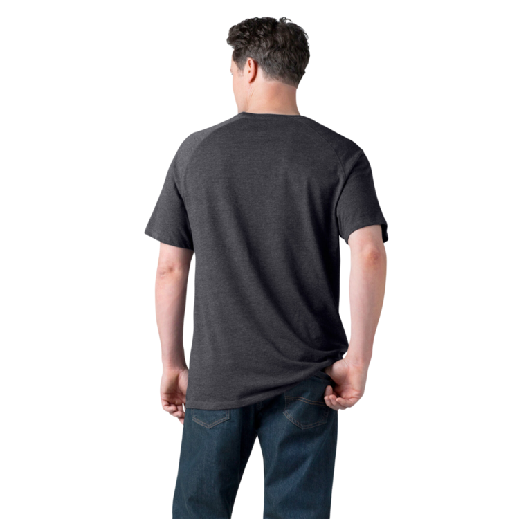 DICKIES DICKIES  MENS PERFORMANCE COOLING TEE KNIT BLACK HEATHER
