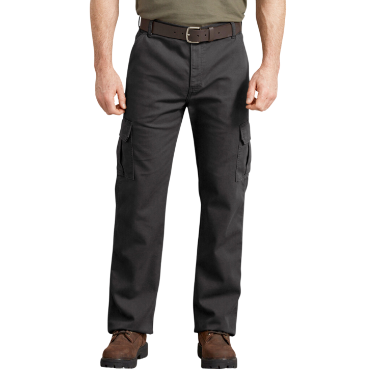 DICKIES DICKIES  MENS DUCK CARGO PANT STONEWASHED BLACK