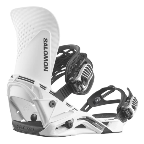 スノーボード 24-25 SALOMON BINDING DISTRICT HPS WHITE 2024 Salomon District Snowboard Bindings | Men / Snowboard