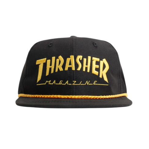 Thrasher THRASHER ROPE SNAPBACK BLACK/YELLOW