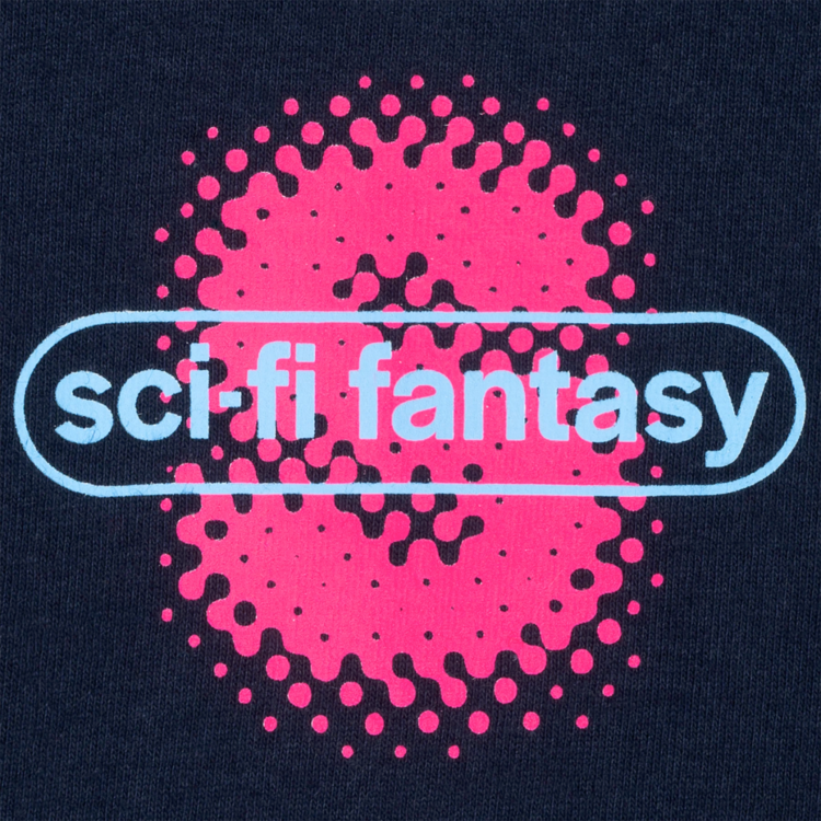 SCI FI FANTASY SPOTTY TEE NAVY