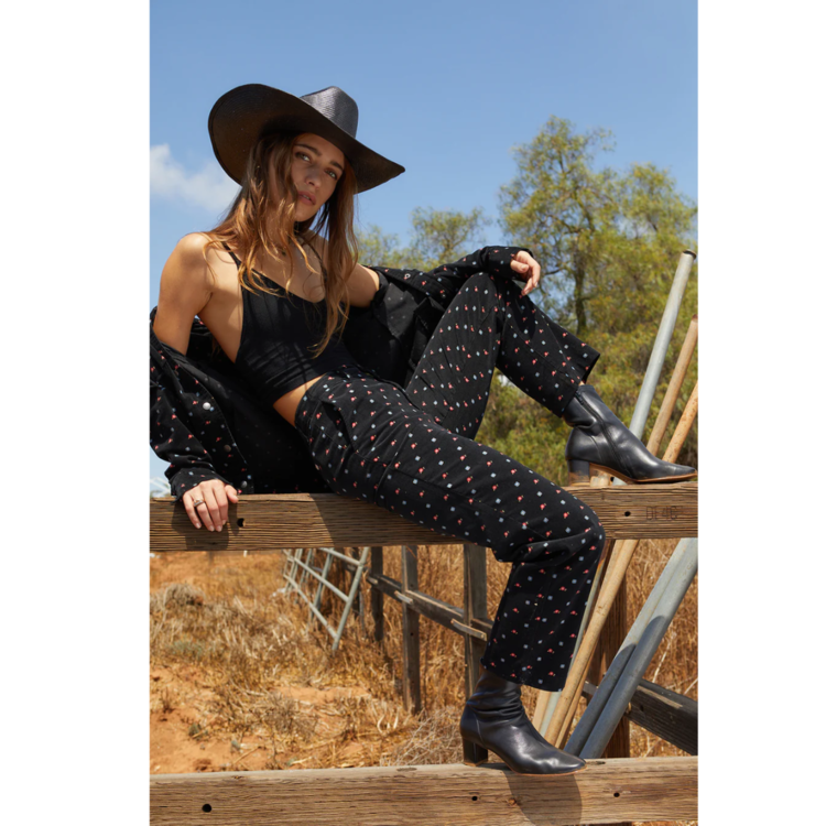 Brixton Brixton VICTORY PANT BLACK DITSY