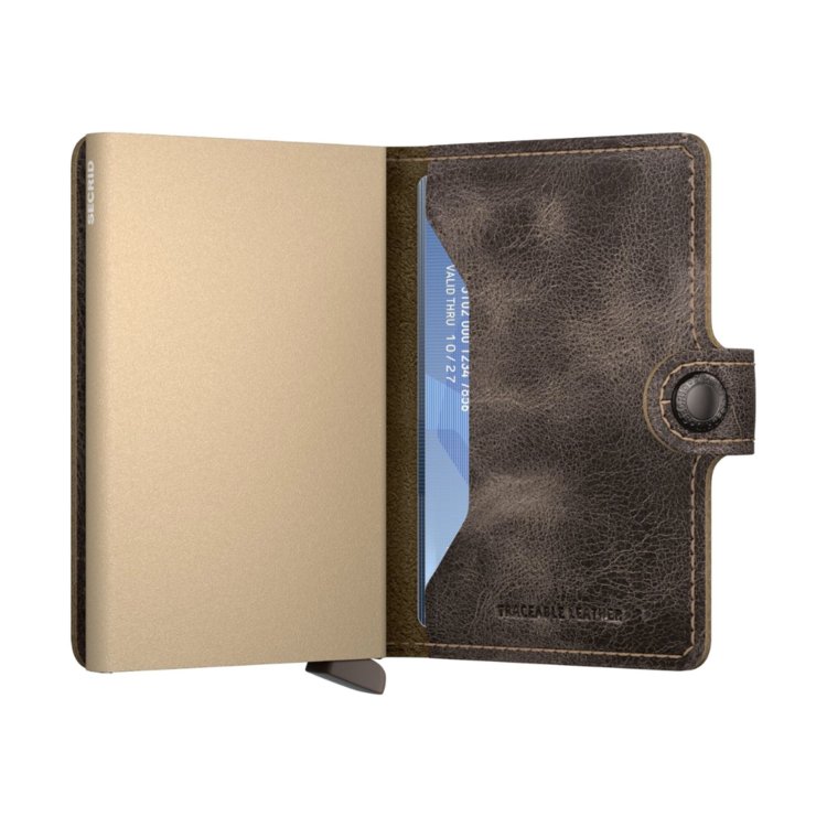 Secrid SECRID MINI WALLET VINTAGE TRACEABLE CLAY