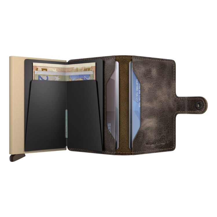 Secrid SECRID MINI WALLET VINTAGE TRACEABLE CLAY