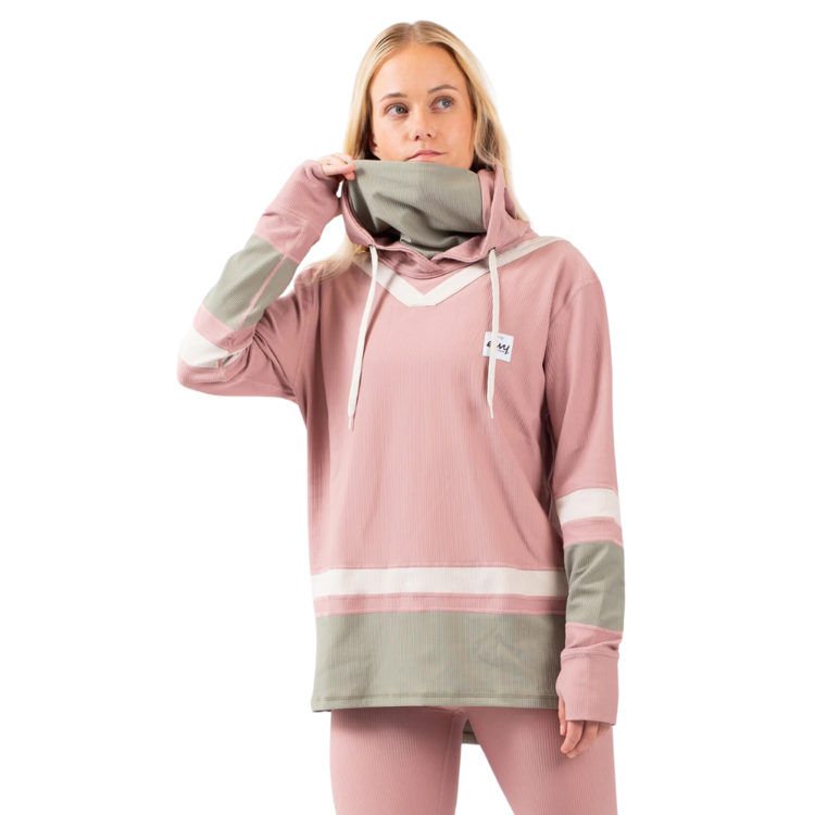 EIVY Eivy LOOSE FIT HOODIE RIB TOP FADED BLOCKS