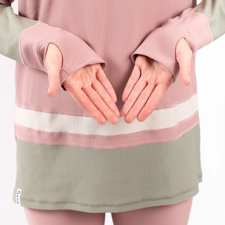 EIVY Eivy LOOSE FIT HOODIE RIB TOP FADED BLOCKS