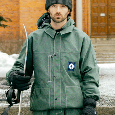 686 686 MENS DOJO JACKET FOREST GREEN DENIM