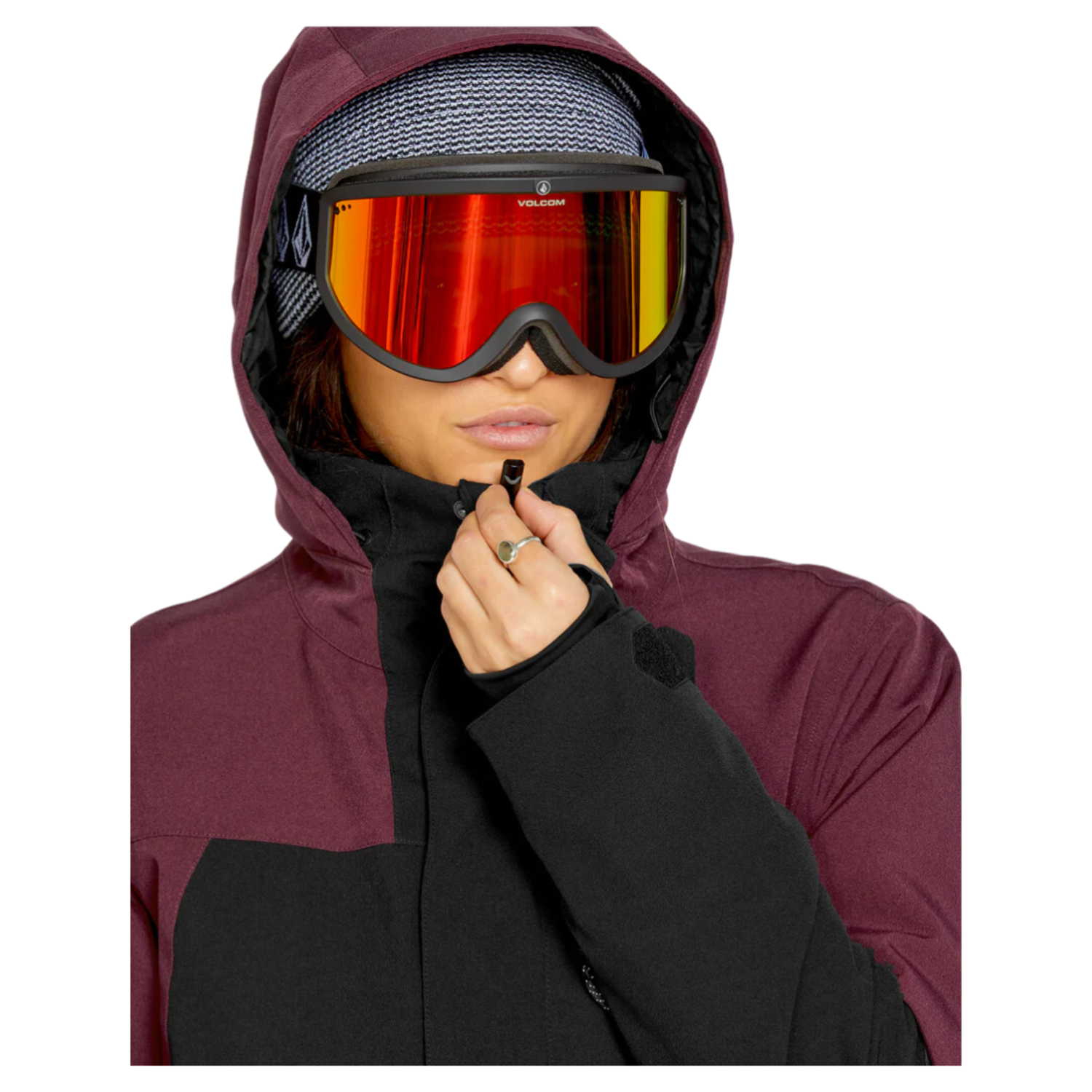 Volcom SHELTER 3D STRETCH JACKET BURGUNDY - Industry Skate