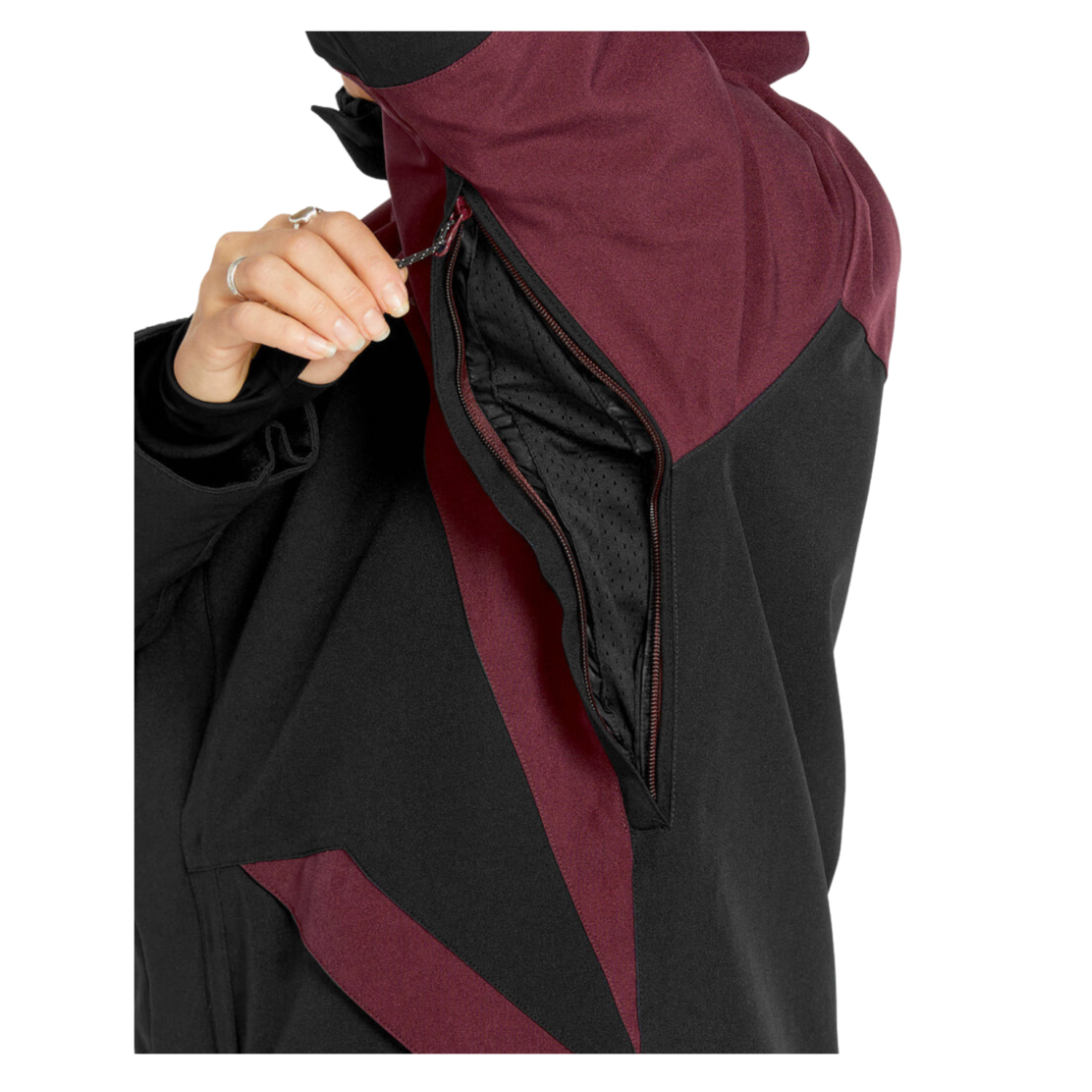 美品　VOLCOM Veste 3D Stretch Shelter　US M Volcom SHELTER 3D STRETCH JACKET BURGUNDY - Industry Skate